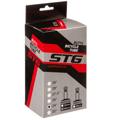 Камера велосипедная бутиловая STG 24Х2,5/3,0