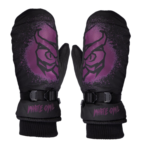 Варежки горнолыжные White Owl Pro Mitt Wmns, женские, черный-пурпурный