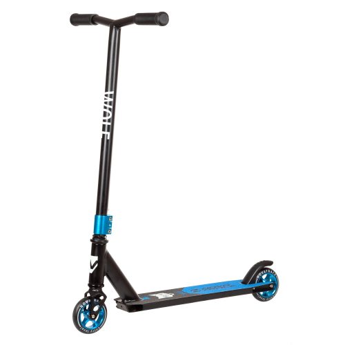 Самокат трюковой NOVATRACK WOLF'30 (2022), черный-синий