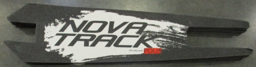 Шкурка-накладка на деку городского самоката Novatrack Polis 230 Plastic, 54см*13см, красная