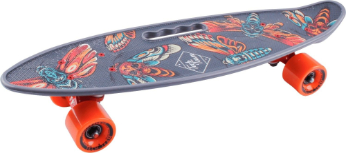 Скейтборд круизер Tech Team Fishboard 23 Print (Mini), серый