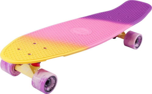 Скейтборд Tech Team Tricolor 27", розовый