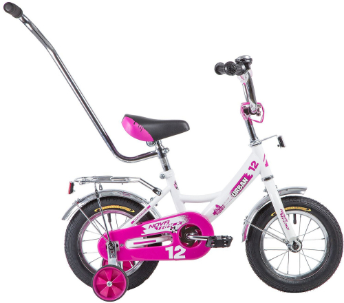 Велосипед NOVATRACK URBAN 12" (2019), рама 8.5" (92-98 см), белый