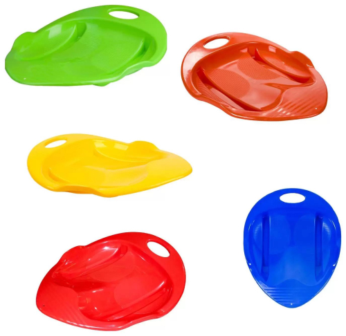 Санки пластиковые Снежный гонщик, цвет в ассортименте