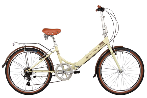 Велосипед Novatrack Aurora 3.6 24" (2024), рама 14.5" (130-155 см), бежевый