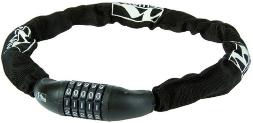 Замок M-Wave, цепь, кодовый, тканевая-оболочка, 6 х 850мм, черный, 5-230316