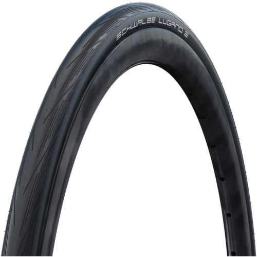 Покрышка Schwalbe Lugano II K-Guard, 700x25C (25-622), Folding кевлар/складная, B/B-SK HS471 SiC 50EPI, 05-11654009, черный