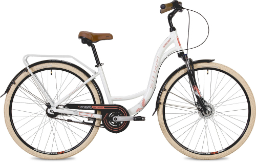 Велосипед Stinger Barcelona EVO 28" (2019), рама 15" (155-165 см), белый