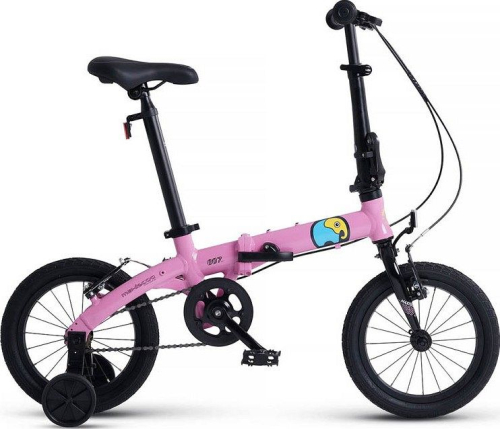 Велосипед детский складной Maxiscoo S007 Стандарт 14, розовый