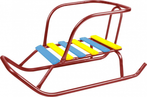 Санки Ветерок 5 Красный В5+/К/Ника/ спинка, красный