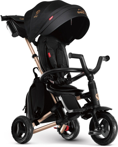 Велосипед трехколесный Qplay Nova (2024) (92-98 см), золотисто-черный