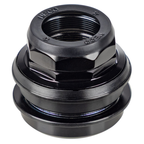 Рулевая колонка Neco H118, ZS44, 1 1/8"(резьб.), алюм.чашки, картр.подшипники, черный