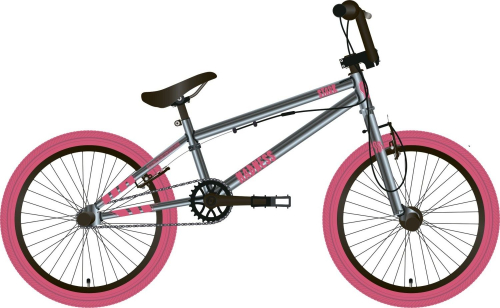 Велосипед Stark Madness BMX 1 (2025), серебр.мат./розов./розов