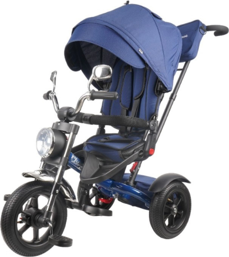 Велосипед трехколесный Chopper CH1-1 с ручкой управления (92-98 см), синий