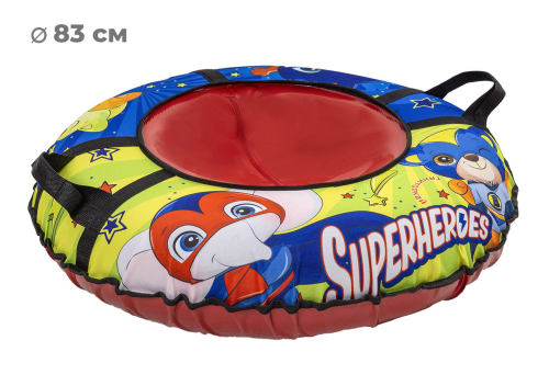 Тюбинг 83см ОКСФОРД SUPERHEROES, красный
