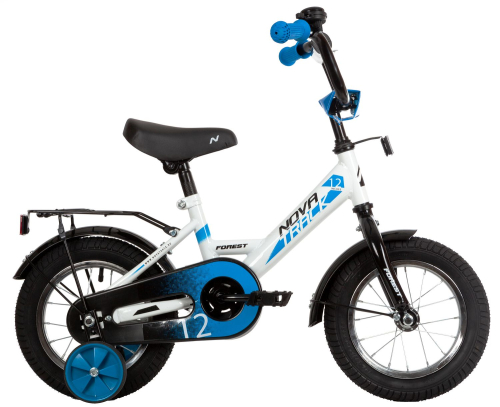 Велосипед NOVATRACK FOREST 12" (2021) (92-98 см), белый