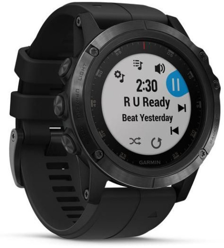 Часы GARMIN Fenix 5x Plus Sapphire (Black/Black Band)