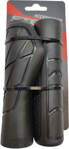 Грипсы STG HL-G331, 133 мм, черный, черный
