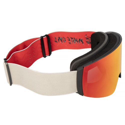 Маска горнолыжная White Owl FA-107, красный-черный