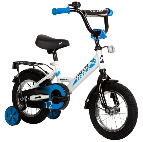 Велосипед NOVATRACK FOREST 12" (2021) (92-98 см), белый
