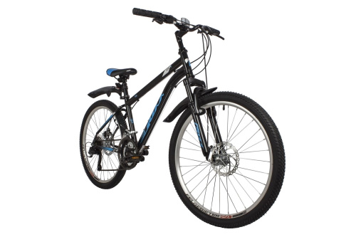 Велосипед FOXX AZTEC D 24" (2022), рама 14" (130-155 см), синий