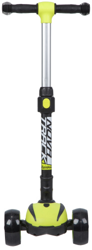 Самокат-кикборд Novatrack RainBow Car Girl Pro (2020), лимонный