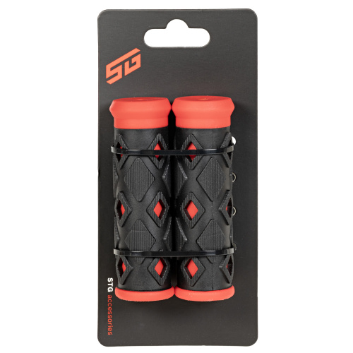 Рукоятки руля ХD-113B, 95мм, черно-красные