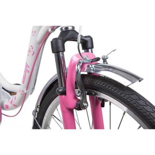 Велосипед NOVATRACK BUTTERFLY 24" (2019), рама 11" (130-155 см), розовый