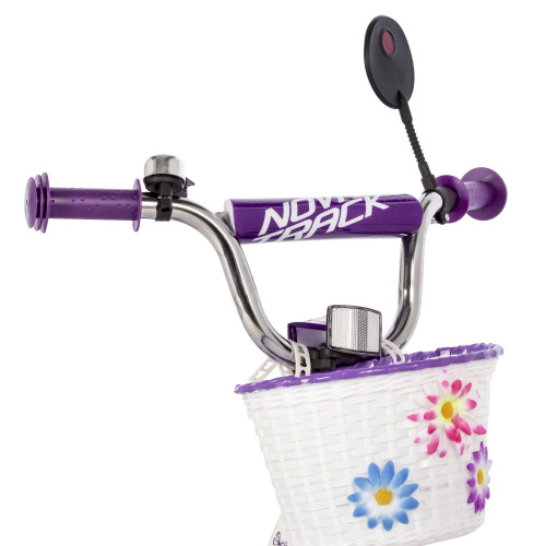 Велосипед Novatrack Butterfly 14" (2023), рама 9" (98-110 см), фиолетовый