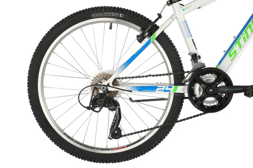 Велосипед STINGER CAIMAN 24" (2021), рама 14" (130-155 см), белый