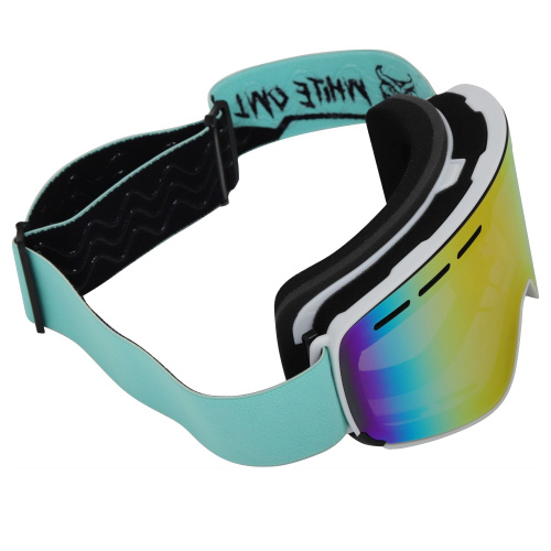 Маска горнолыжная White Owl FA-066, белый-черный