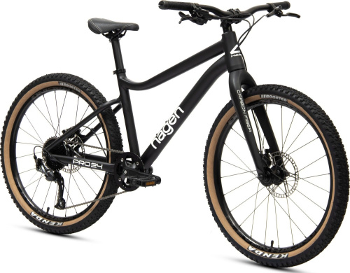 Велосипед Hagen Teen Pro 24 Carbon (2024) (130-155 см), черный