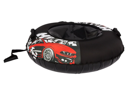 Тюбинг Snowstorm BZ-100_MOTOR, 100 см, черный с красным