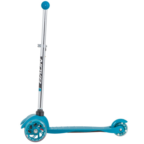 Самокат-кикборд Novatrack Disco-kids Basic Girl (2020), бирюзовый