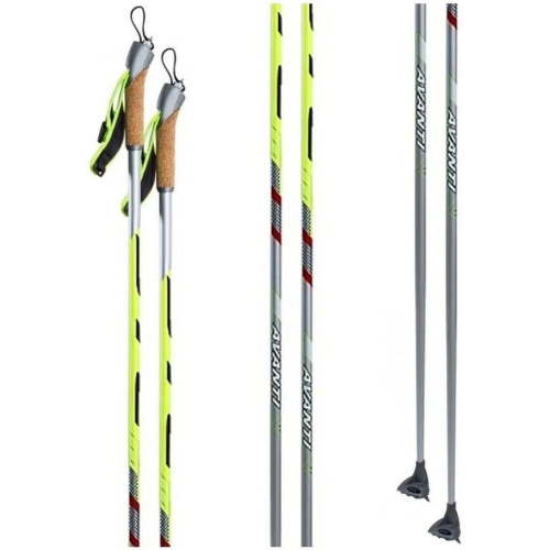 Палки STC Avanti деколь, 100% углеволокно, серебристый