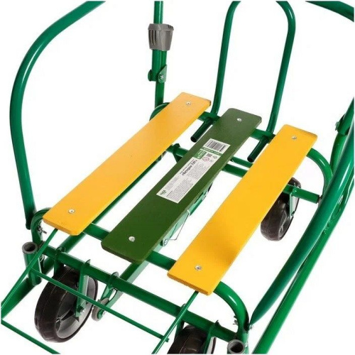 Санки детские Ника "Ветерок 7 универсал" с рукавичками, зеленый