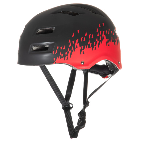 Защитный шлем STG MTV1 Dozer, с фикс застежкой, черный-красный