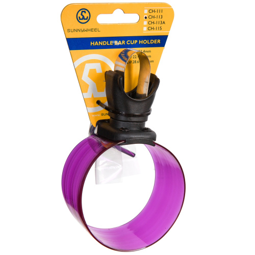 Подстаканник Sunnywheel, модель SW-CH-113, крепление на руль, фиолетовый, фиолетовый