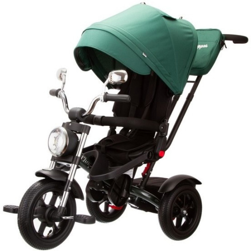 Велосипед трехколесный Chopper CH1-2 с ручкой управления (92-98 см), зеленый