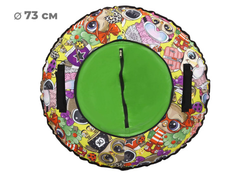 Тюбинг-ватрушка Тяни-Толкай 73см ОКСФОРД FANCY (С камерой), ТТ.002VR6