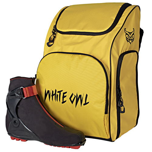 Сумка-рюкзак для ботинок беговых лыж White Owl, 50х35х23 см, желтый, желтый