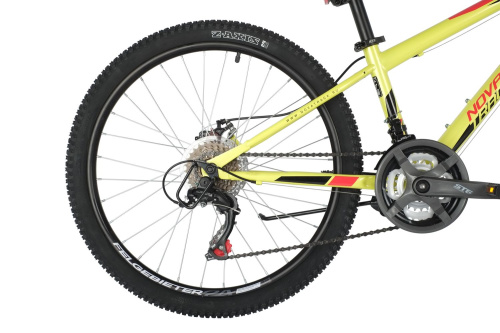 Велосипед NOVATRACK ACTION Disc 24" (2021), рама 12" (130-155 см), зеленый
