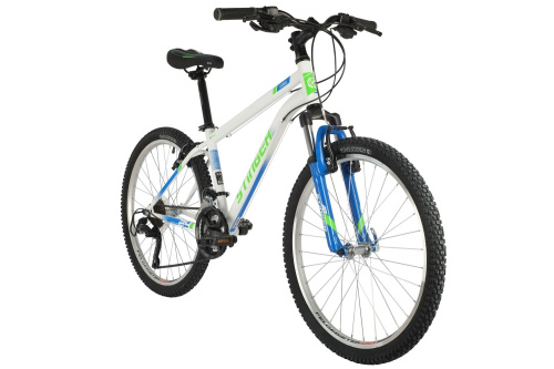 Велосипед STINGER CAIMAN 24" (2021), рама 14" (130-155 см), белый