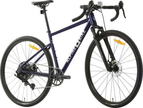 Велосипед Alpinebike Gravel 10 (2024), рама S/M (165-175 см), темно-синий