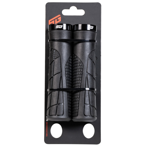 Грипсы STG HL-G316, 135 мм, Lock-On, черный