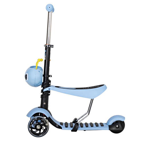 Самокат-кикборд Novatrack Disco-kids Saddle (2019), синий